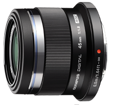 Olympus M. Zuiko 45mm f1.8 lens (Black) - Photocreative (905) 629-0100